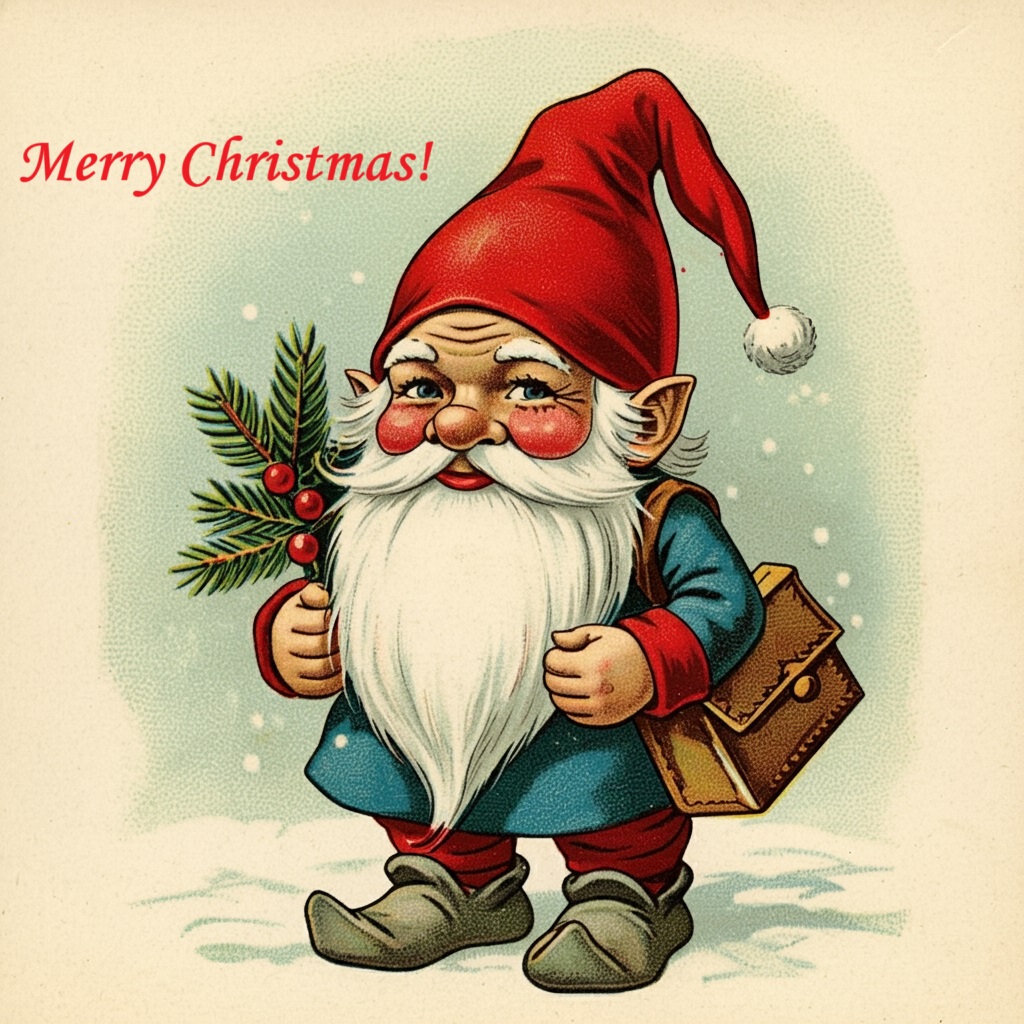 Gnome Christmas Greeting