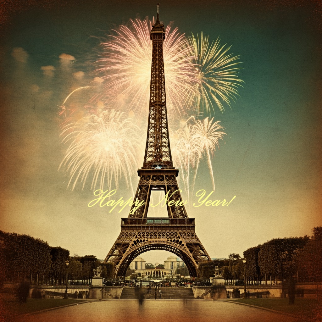 Eiffel Tower Fireworks